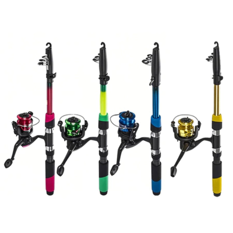 Kit com 4 Varas de Pesca Profissionais 60–120 lb