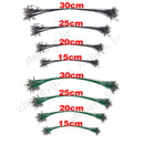 Kit com 50 Líderes de Linha de Pesca em Aço Inoxidável