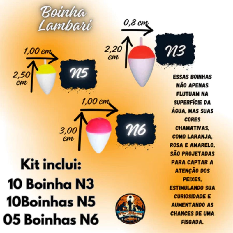 Kit de Pesca Completo 8 em 1