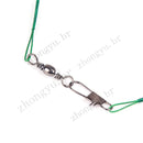 Kit com 50 Líderes de Linha de Pesca em Aço Inoxidável